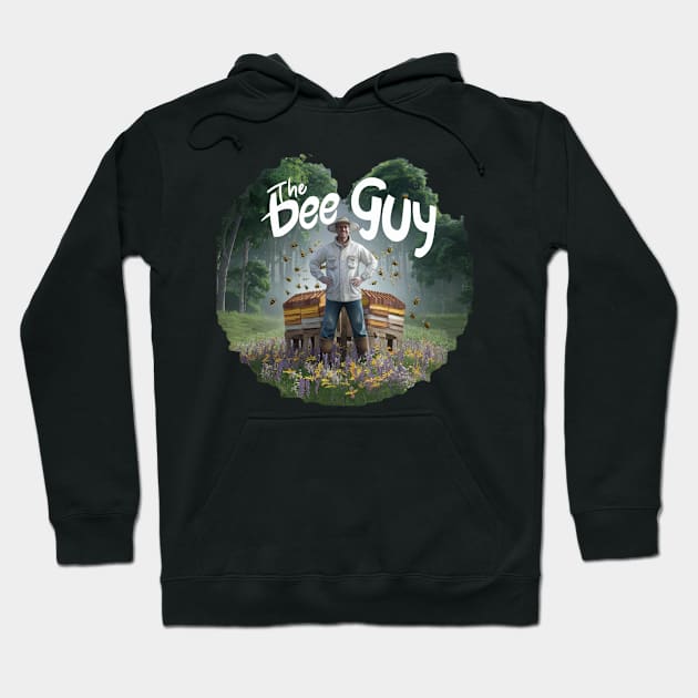 Funny Beekeeper Art For Men Dad Bee Hive Honey Beekeeping Hoodie by woormle